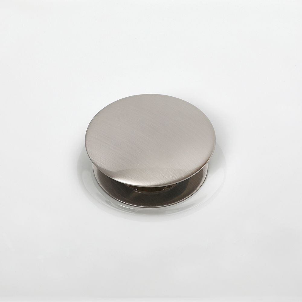 Milano - Universal Push Button Basin Waste - Brushed Nickel