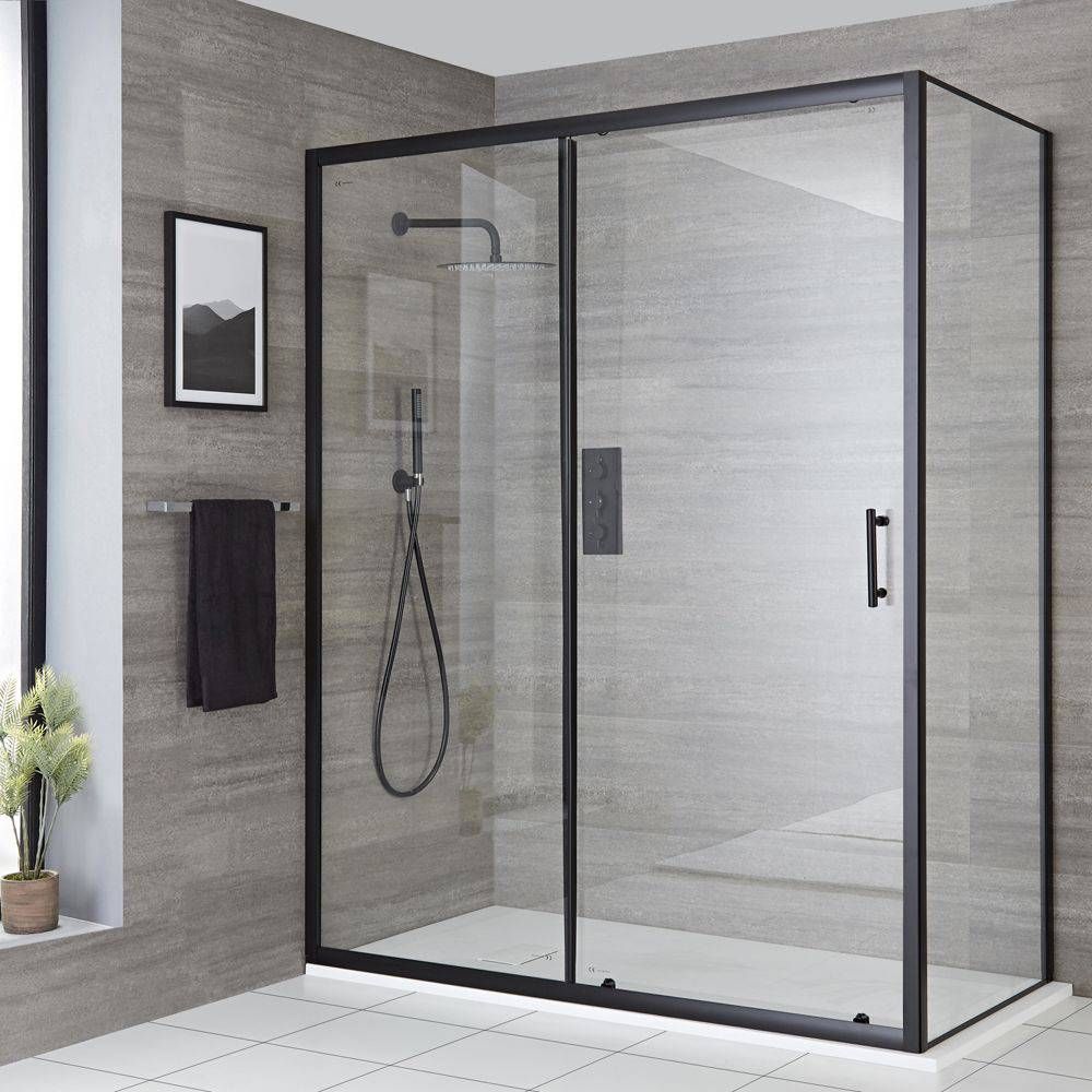 Milano - Corner Sliding Door Shower Enclosure - Choice of Sizes, Finishes and Tray