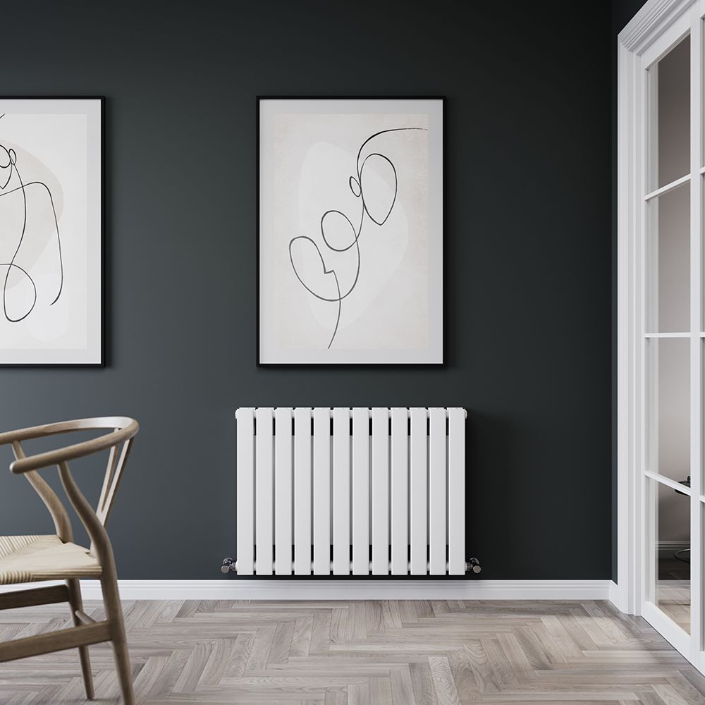 Milano Erin - Horizontal Flat Panel Designer Convector Radiator - 600mm Tall - Choice of Finish and Width
