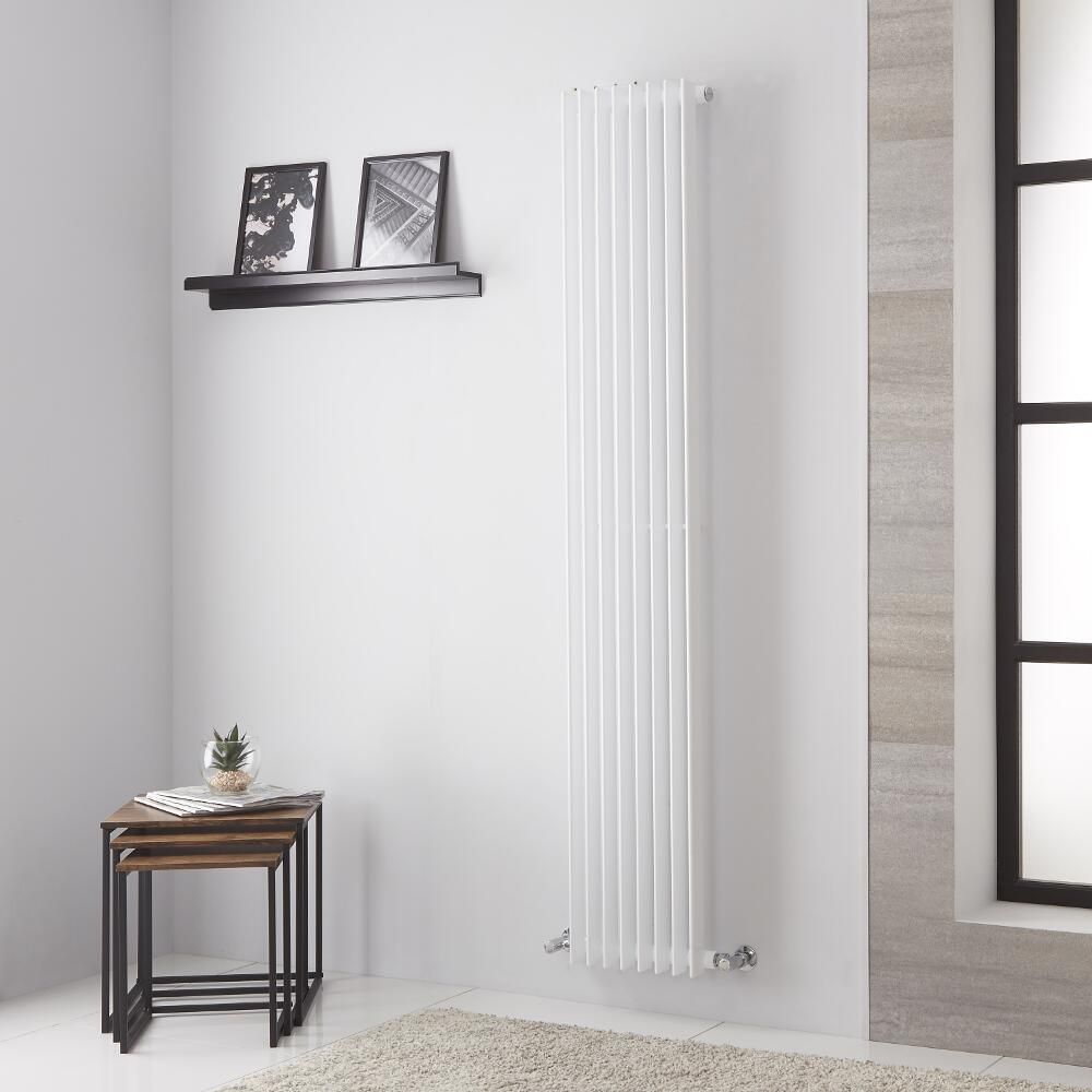 Lazzarini Way Arezzo - White Vertical Designer Radiator - 1800mm x 325mm