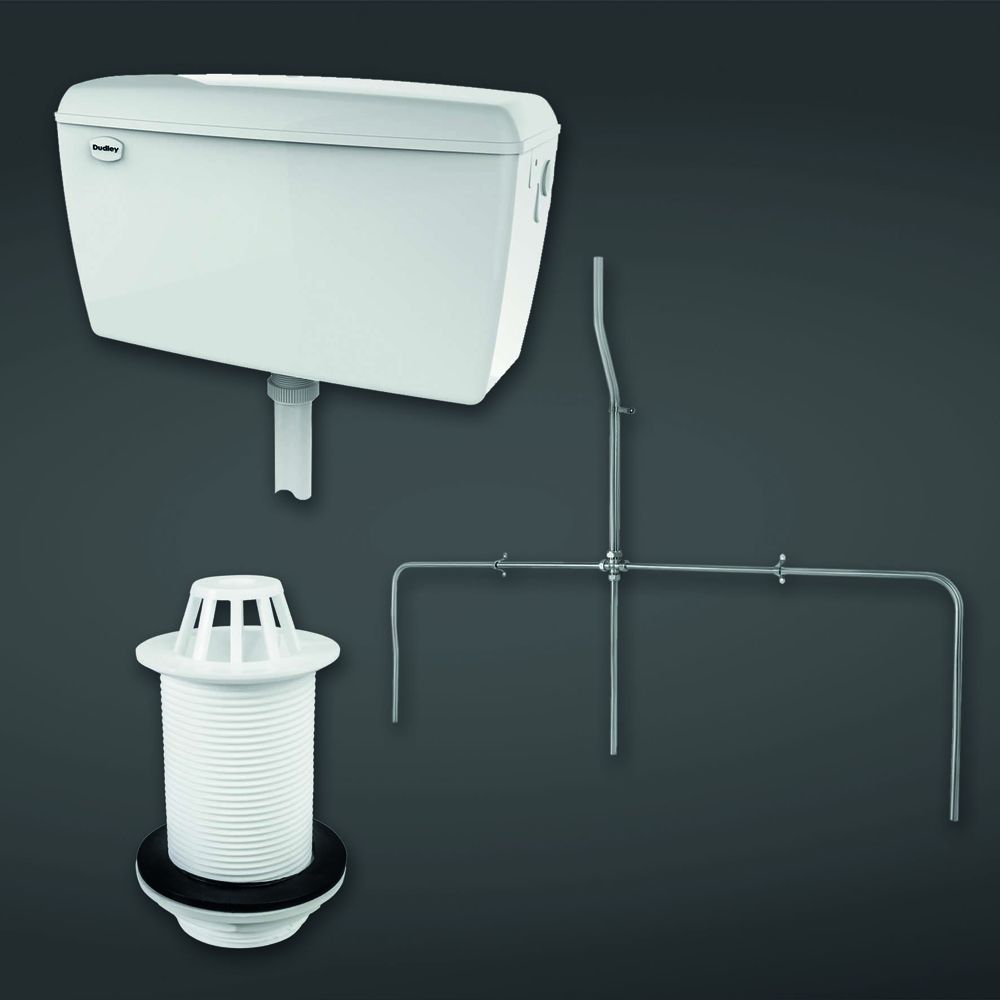 RAK - Exposed 13.5L Urinal Auto Cistern - for 3 Urinals