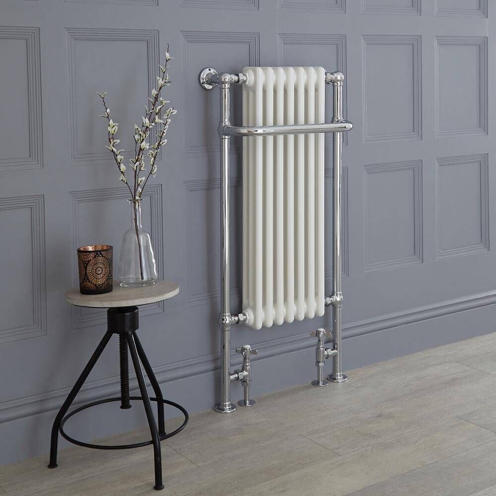 Milano Elizabeth - White Traditional Heated Towel Rail - Choice of Size