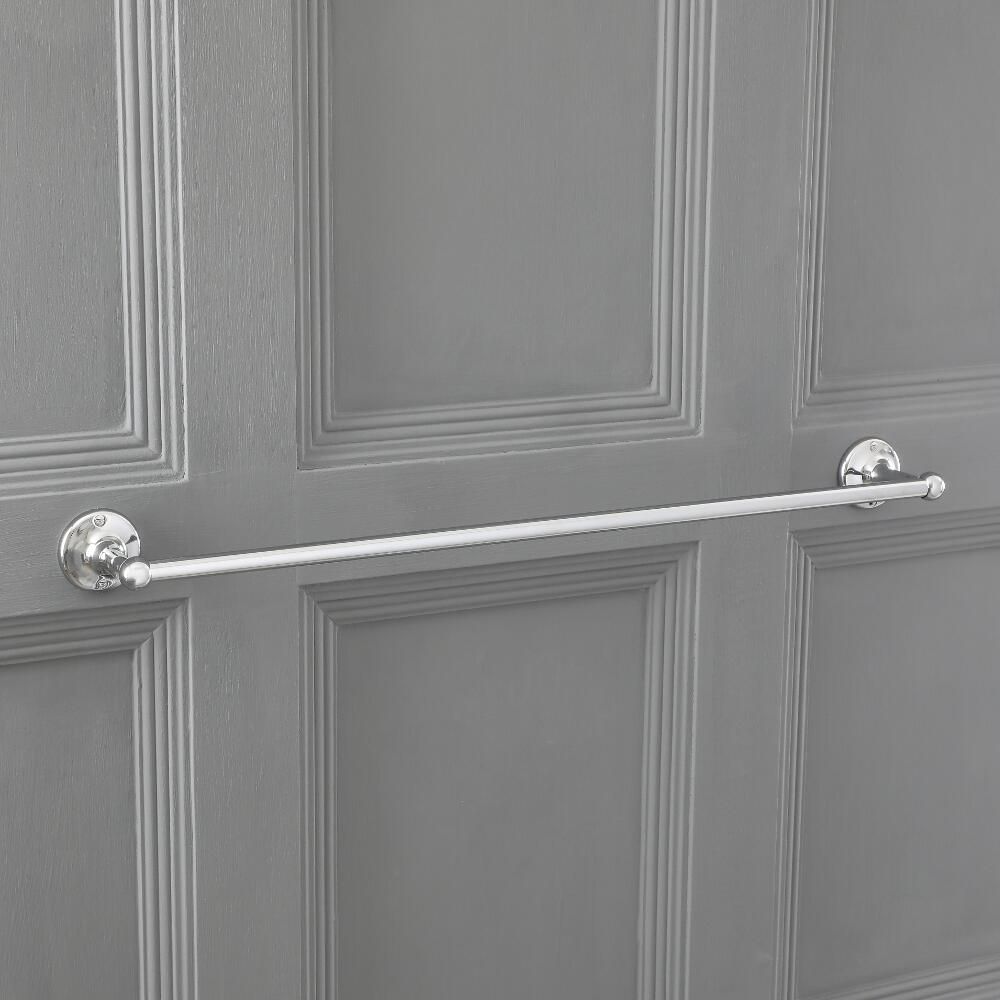 Milano Elizabeth - Traditonal Single Towel Rail - Chrome