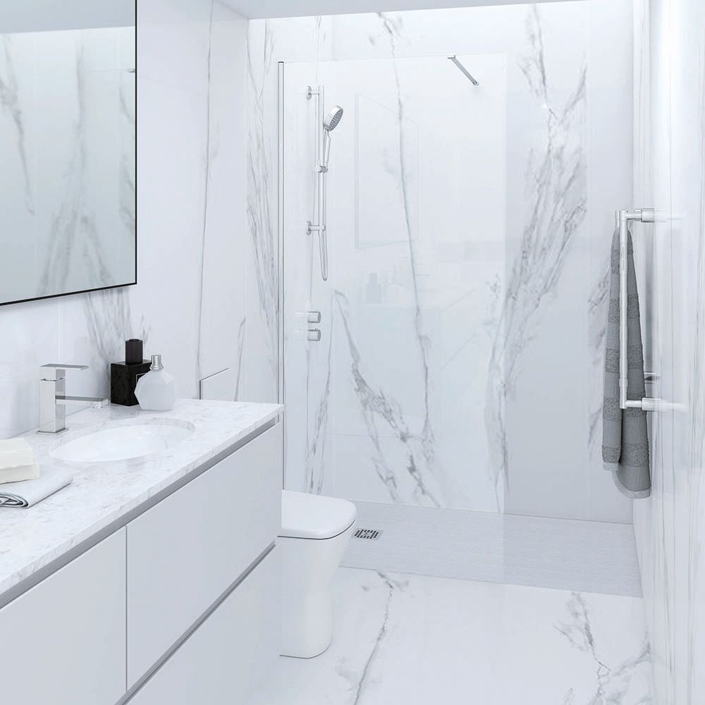 RAK Feeling - Walk-In Shower Enclosure with Matt White Tray - Choice of Sizes