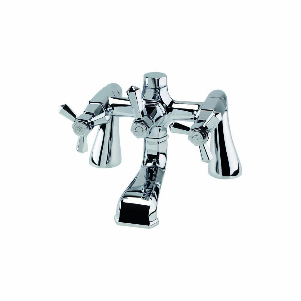 RAK Washington - Traditional Deck Mounted Bath Filler Mixer Tap - Chrome