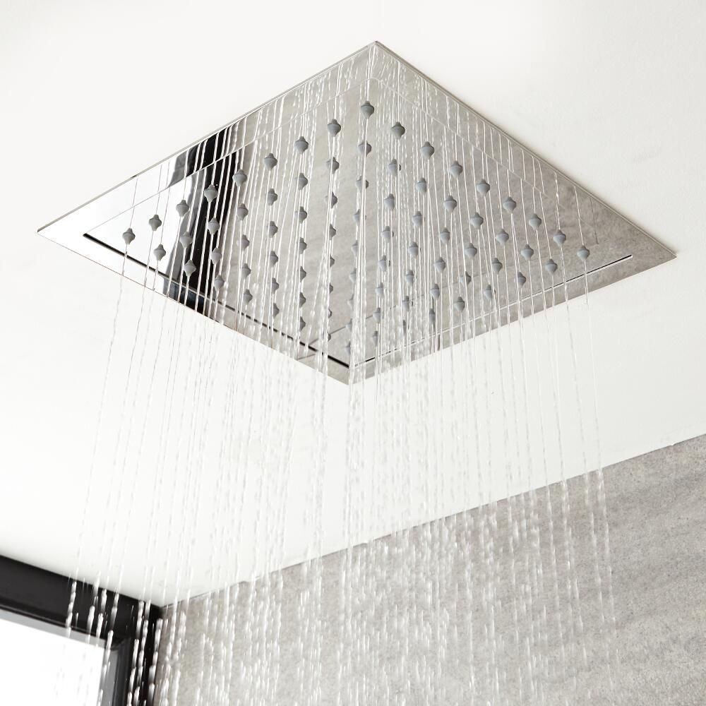 Milano - Modern 280mm Square Recessed Shower Head - Choice of Finish