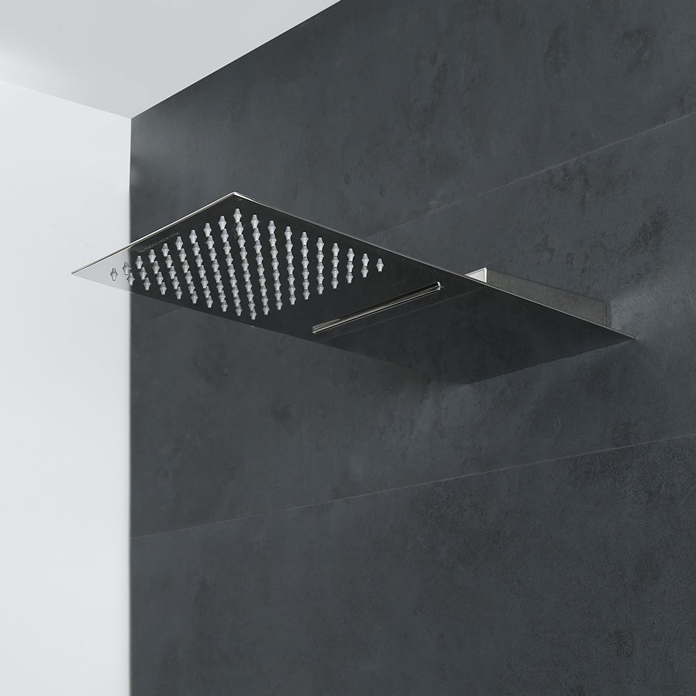 Milano Arvo - Modern Stainless Steel Shower Head with Waterblade - Chrome