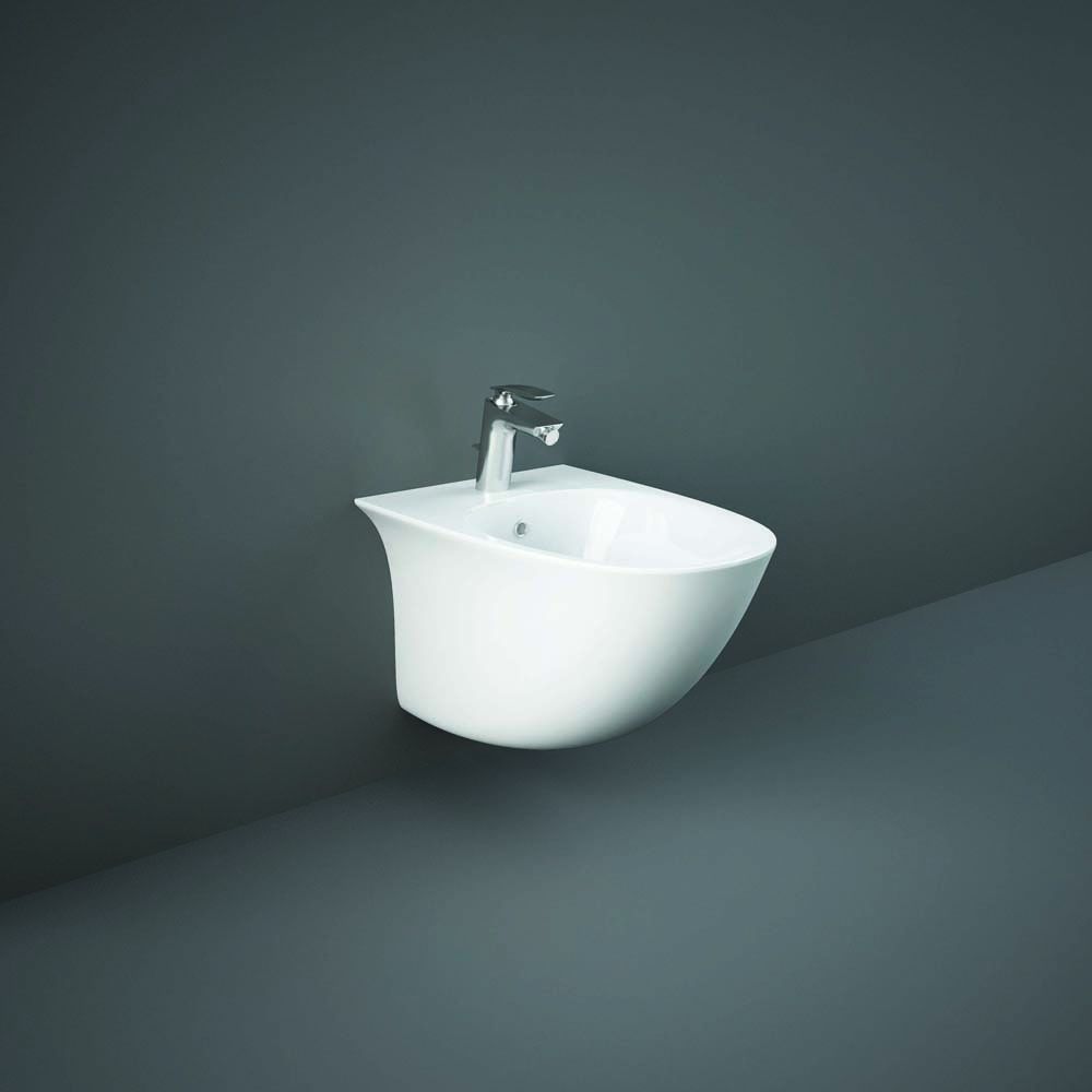 RAK Sensation - Gloss White Modern Mini Wall Hung Bidet