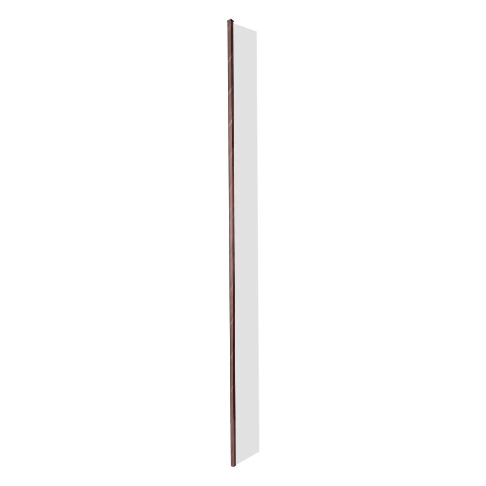 Milano Eris - Copper 300mm Hinged Wet Room Return Screen