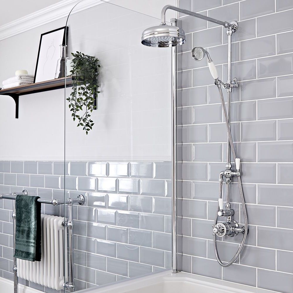 Milano Elizabeth - Traditional Triple Exposed Thermostatic Shower with Grand Rigid Riser Rail - Choice of Bath Spout and Finish