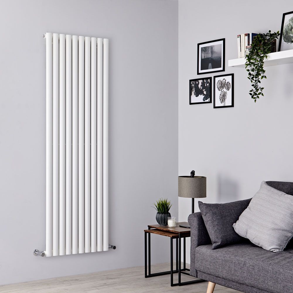 Milano Aruba - White Vertical Designer Radiator - 1780mm x 590mm (Single Panel)