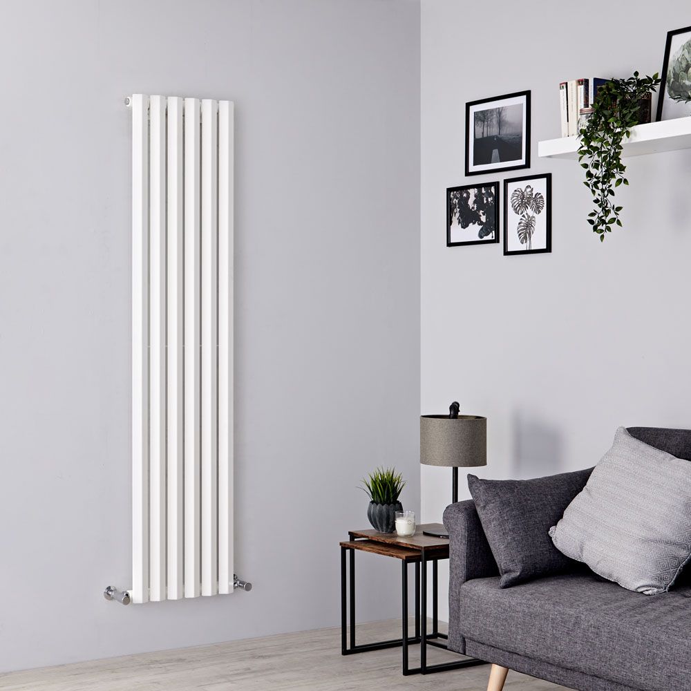 Milano Viti - White Diamond Panel Vertical Designer Radiator - 1780mm x 420mm (Single Panel)