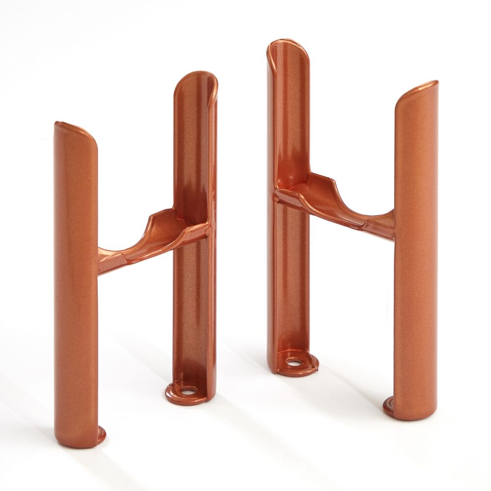 Milano Windsor - Metallic Copper Floor-Mounting Feet for Traditional 3 Column Windsor Radiators