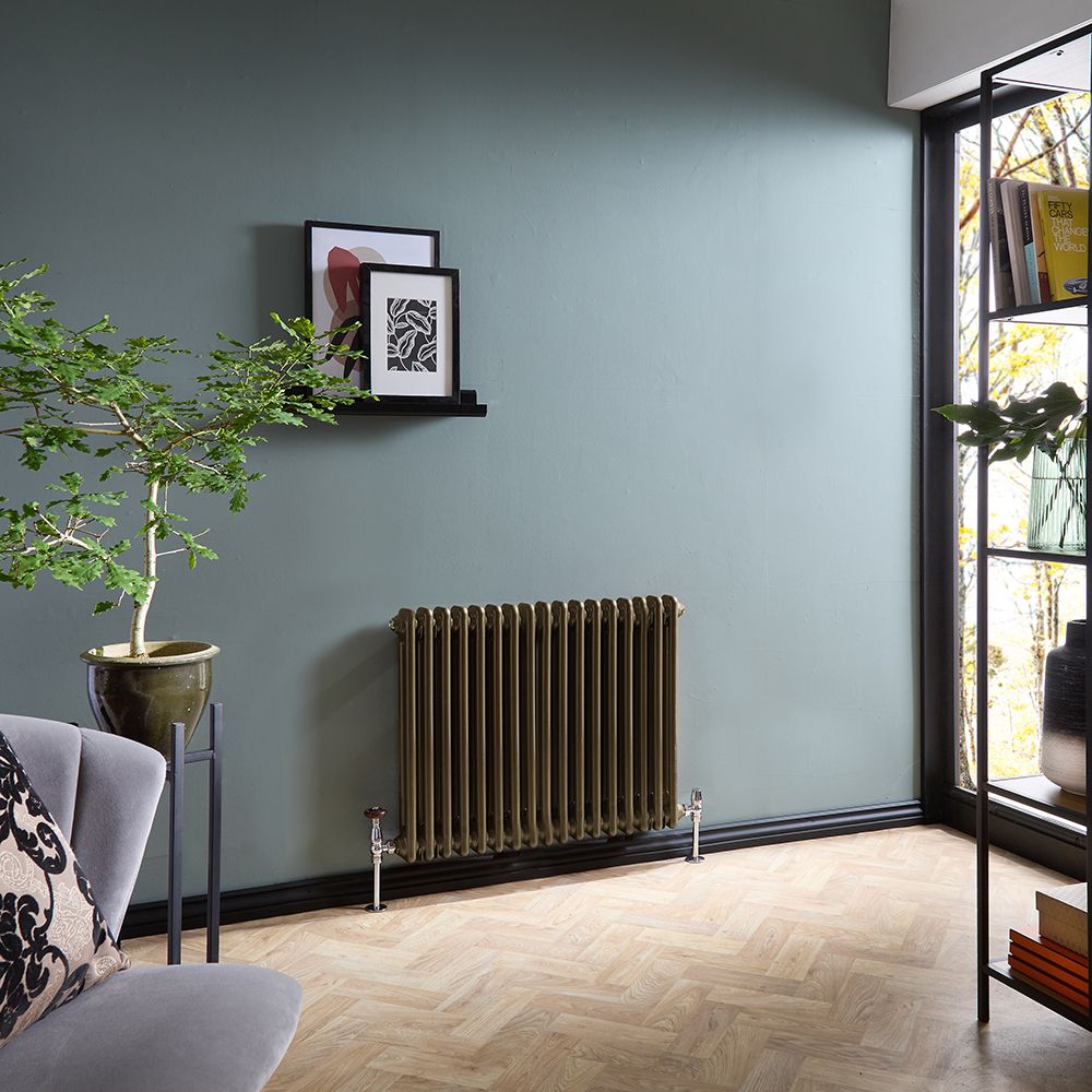 Milano Windsor - Horizontal Traditional Double Column Radiator - Choice of Metallic Colours and Sizes