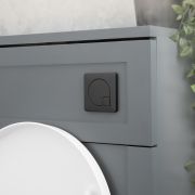 Milano – Modern Square Flush Plate – Black