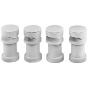 Milano Aruba - White Horizontal Radiator Brackets