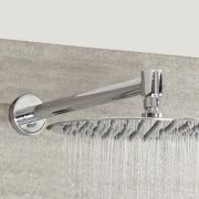 Milano - Modern Round Wall Mounted Shower Arm - Chrome