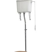 Milano Elizabeth - High Level Flush Pipe Kit - Chrome