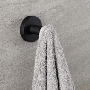 Milano Nero - Black Modern Wall Hung Robe Hook
