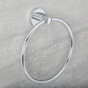 Milano Mirage - Modern Towel Ring - Chrome