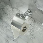 Milano Earlham - Art Deco Toilet Roll Holder - Choice of finish