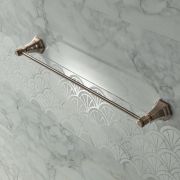 Milano Earlham - Art Deco 600mm Towel Rail - Choice of Finish