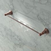 Milano Earlham - Art Deco 600mm Towel Rail - Choice of Finish