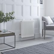 Milano Windsor - White Horizontal Traditional Triple Column Radiator - Choice of Size