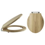 Milano Legend - Warm Oak Traditional Toilet Seat