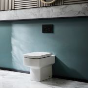 Milano Elswick - Modern Square Back to Wall Toilet with Soft Close Seat