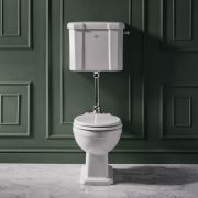 Milano Elizabeth - Traditional Low Level Toilet with Cistern and Soft Close Seat
