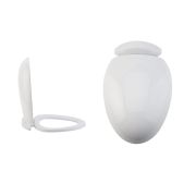 Milano Mellor - White Soft Close Top Fix Toilet Seat