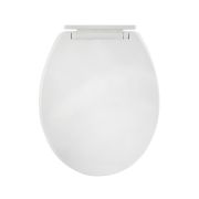 Milano Newby - Close Coupled White Soft Close Toilet Seat