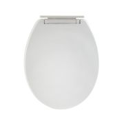 Milano Newby - Back to Wall White Soft Close Toilet Seat