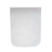 Milano Elswick - Back to Wall White Soft Close Quick Release Top Fix Toilet Seat