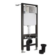 Milano - Tall Wall Hung Toilet Fixing Frame and Concealed Cistern - Choice of Flush Plate