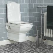 Milano Sandringham - Traditional Wall Hung Toilet with Soft Close Seat