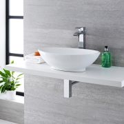 520x320mm Oval Ceramic Counter Top Basin