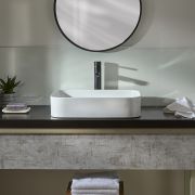Milano Covent - White Modern Rectangular Countertop Basin - 550mm x 380mm (No Tap-Holes)