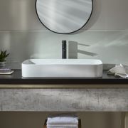 Milano Covent - White Modern Rectangular Countertop Basin - 750mm x 380mm (No Tap-Holes)