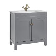 Milano Aston - 800mm Traditional Vanity Unit with Basin - Choice of Finish and Handles
