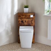 Milano Lurus - Modern Corner WC Unit with Longton Back to Wall Toilet - Choice of Finish
