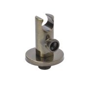 Milano Clarus - Modern Round Integrated Outlet Elbow and Bracket for Hand Showers - Aged Gold