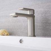 Milano Ashurst - Modern Mono Basin Mixer Tap - Brushed Nickel