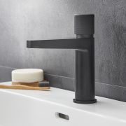 Milano Orta - Modern Push Button Mono Basin Mixer Tap - Choice of Finish