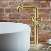 Milano Zandra - Industrial Style High Rise Mono Basin Mixer Tap - Choice of Finish
