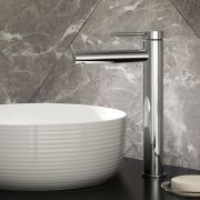 Milano Otto - Modern High Rise Mono Basin Mixer Tap - Choice of Finish