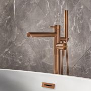 Milano Otto - Modern Freestanding Bath Shower Mixer Tap - Choice of Finish