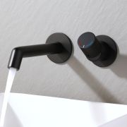 Milano Lune - Modern Wall Mounted Basin Mixer Tap - Choice of Finish