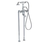 Milano Earlham - Art Deco Freestanding Bath Shower Mixer Tap with Hand Shower - Choice of Finish